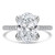 Oval Diamond Cathedral Solitaire with Accents Engagement Ring in White Gold with Pave Diamond Bridge and Prongs (MVSLG1496-W) Oval Diamond Cathedral Solitaire with Accents Engagement Ring in White Gold with Pave Diamond Bridge and Prongs (MVSLG1496-W)