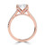 Oval Diamond Cathedral Solitaire with Accents Engagement Ring in Rose Gold with Pave Diamond Bridge and Prongs (MVSLG1496-R) Oval Diamond Cathedral Solitaire with Accents Engagement Ring in Rose Gold with Pave Diamond Bridge and Prongs (MVSLG1496-R)