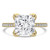 Princess Diamond Cathedral Solitaire with Accents Engagement Ring in Yellow Gold with Pave Diamond Bridge and Prongs (MVSLG1494-Y) Princess Diamond Cathedral Solitaire with Accents Engagement Ring in Yellow Gold with Pave Diamond Bridge and Prongs (MVSLG1494-Y)