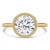 Round Diamond Vintage Bezel Set Open Bridge Solitaire Engagement Ring in Yellow Gold (MVSLG1489-Y)