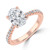 Oval Diamond Cathedral Trellis Solitaire with Accents Engagement Ring in Rose Gold (MVSLG1479-R) Oval Diamond Cathedral Trellis Solitaire with Accents Engagement Ring in Rose Gold (MVSLG1479-R)