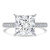 Princess Diamond Cathedral Open Bridge Solitaire with Accents Engagement Ring in White Gold (MVSLG1473-W) Princess Diamond Cathedral Open Bridge Solitaire with Accents Engagement Ring in White Gold (MVSLG1473-W)