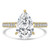 Pear Diamond Cathedral Open Bridge Solitaire with Accents Engagement Ring in Yellow Gold (MVSLG1472-Y) Pear Diamond Cathedral Open Bridge Solitaire with Accents Engagement Ring in Yellow Gold (MVSLG1472-Y)