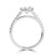 Pear Diamond Cathedral Open Bridge Solitaire with Accents Engagement Ring in White Gold (MVSLG1472-W) Pear Diamond Cathedral Open Bridge Solitaire with Accents Engagement Ring in White Gold (MVSLG1472-W)