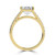 Emerald Diamond Cathedral Open Bridge Solitaire with Accents Engagement Ring in Yellow Gold (MVSLG1470-Y) Emerald Diamond Cathedral Open Bridge Solitaire with Accents Engagement Ring in Yellow Gold (MVSLG1470-Y)