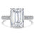 Emerald Diamond Cathedral Open Bridge Solitaire with Accents Engagement Ring in White Gold (MVSLG1470-W) Emerald Diamond Cathedral Open Bridge Solitaire with Accents Engagement Ring in White Gold (MVSLG1470-W)
