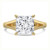 Princess Diamond Cathedral Split Shank Solitaire Engagement Ring in Yellow Gold (MVSLG1468-Y)