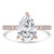 Pear Diamond Hidden Halo Solitaire with Accents Engagement Ring in Rose Gold (MVSLG1464-R) Pear Diamond Hidden Halo Solitaire with Accents Engagement Ring in Rose Gold (MVSLG1464-R)