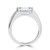 Emerald Diamond Horizontally Tension Set Solitaire Engagement Ring in White Gold (MVSLG1459-W) Emerald Diamond Horizontally Tension Set Solitaire Engagement Ring in White Gold (MVSLG1459-W)