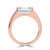 Emerald Diamond Horizontally Tension Set Solitaire Engagement Ring in Rose Gold (MVSLG1459-R) Emerald Diamond Horizontally Tension Set Solitaire Engagement Ring in Rose Gold (MVSLG1459-R)