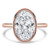 Oval Diamond Bezel Set Solitaire Engagement Ring in Rose Gold (MVSLG1456-R) Oval Diamond Bezel Set Solitaire Engagement Ring in Rose Gold (MVSLG1456-R)