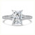 Radiant Diamond Cathedral Split Shank Solitaire with Accents Engagement Ring in White Gold (MVSLG1454-W) Radiant Diamond Cathedral Split Shank Solitaire with Accents Engagement Ring in White Gold (MVSLG1454-W)