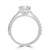 Princess Diamond Cathedral Split Shank Solitaire with Accents Engagement Ring in White Gold (MVSLG1453-W) Princess Diamond Cathedral Split Shank Solitaire with Accents Engagement Ring in White Gold (MVSLG1453-W)