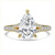 Pear Diamond Cathedral Split Shank Solitaire with Accents Engagement Ring in Yellow Gold (MVSLG1452-Y) Pear Diamond Cathedral Split Shank Solitaire with Accents Engagement Ring in Yellow Gold (MVSLG1452-Y)