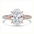 Oval Diamond Cathedral Split Shank Solitaire with Accents Engagement Ring in Rose Gold (MVSLG1451-R) Oval Diamond Cathedral Split Shank Solitaire with Accents Engagement Ring in Rose Gold (MVSLG1451-R)
