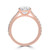 Oval Diamond Cathedral Split Shank Solitaire with Accents Engagement Ring in Rose Gold (MVSLG1451-R) Oval Diamond Cathedral Split Shank Solitaire with Accents Engagement Ring in Rose Gold (MVSLG1451-R)