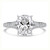 Cushion Diamond Cathedral Split Shank Solitaire with Accents Engagement Ring in White Gold (MVSLG1448-W) Cushion Diamond Cathedral Split Shank Solitaire with Accents Engagement Ring in White Gold (MVSLG1448-W)