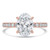 Oval Diamond Hidden Halo Solitaire with Accents Engagement Ring in Rose Gold (MVSLG1443-R) Oval Diamond Hidden Halo Solitaire with Accents Engagement Ring in Rose Gold (MVSLG1443-R)