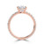 Oval Diamond Hidden Halo Solitaire with Accents Engagement Ring in Rose Gold (MVSLG1443-R) Oval Diamond Hidden Halo Solitaire with Accents Engagement Ring in Rose Gold (MVSLG1443-R)