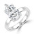 Pear Diamond Solitaire Engagement Ring in White Gold (MVSLG1442-W) Pear Diamond Solitaire Engagement Ring in White Gold (MVSLG1442-W)