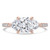 Marquise Diamond Horizontally Set Solitaire with Accents Engagement Ring in Rose Gold (MVSLG1437-R) Marquise Diamond Horizontally Set Solitaire with Accents Engagement Ring in Rose Gold (MVSLG1437-R)