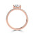 Pear Diamond Offset Center Stone Solitaire with Accents Engagement Ring in Rose Gold (MVSLG1432-R) Pear Diamond Offset Center Stone Solitaire with Accents Engagement Ring in Rose Gold (MVSLG1432-R)
