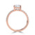 Cushion Diamond Offset Center Stone Solitaire with Accents Engagement Ring in Rose Gold (MVSLG1431-R) Cushion Diamond Offset Center Stone Solitaire with Accents Engagement Ring in Rose Gold (MVSLG1431-R)