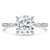 Round Diamond Solitaire with Accents Engagement Ring in White Gold (MVSLG1429-W)