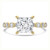 Princess Diamond Hidden Halo Solitaire with Accents Engagement Ring in Yellow Gold (MVSLG1421-Y) Princess Diamond Hidden Halo Solitaire with Accents Engagement Ring in Yellow Gold (MVSLG1421-Y)