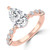 Pear Diamond Hidden Halo Solitaire with Accents Engagement Ring in Rose Gold (MVSLG1420-R) Pear Diamond Hidden Halo Solitaire with Accents Engagement Ring in Rose Gold (MVSLG1420-R)