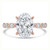 Oval Diamond Hidden Halo Solitaire with Accents Engagement Ring in Rose Gold (MVSLG1419-R) Oval Diamond Hidden Halo Solitaire with Accents Engagement Ring in Rose Gold (MVSLG1419-R)