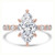 Marquise Diamond Hidden Halo Solitaire with Accents Engagement Ring in Rose Gold (MVSLG1418-R) Marquise Diamond Hidden Halo Solitaire with Accents Engagement Ring in Rose Gold (MVSLG1418-R)