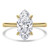 Marquise Diamond Cathedral Solitaire with Accents Engagement Ring in Yellow Gold (MVSLG1416-Y)
