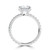 Round Diamond Hidden Halo Open Bridge Solitaire with Accents Engagement Ring in White Gold (MVSLG1413-W)
