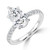 Pear Diamond Hidden Halo Open Bridge Solitaire with Accents Engagement Ring in White Gold (MVSLG1411-W) Pear Diamond Hidden Halo Open Bridge Solitaire with Accents Engagement Ring in White Gold (MVSLG1411-W)