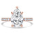 Pear Diamond Hidden Halo Open Bridge Solitaire with Accents Engagement Ring in Rose Gold (MVSLG1411-R) Pear Diamond Hidden Halo Open Bridge Solitaire with Accents Engagement Ring in Rose Gold (MVSLG1411-R)