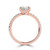 Pear Diamond Hidden Halo Open Bridge Solitaire with Accents Engagement Ring in Rose Gold (MVSLG1411-R) Pear Diamond Hidden Halo Open Bridge Solitaire with Accents Engagement Ring in Rose Gold (MVSLG1411-R)