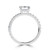 Emerald Diamond Hidden Halo Open Bridge Solitaire with Accents Engagement Ring in White Gold (MVSLG1409-W) Emerald Diamond Hidden Halo Open Bridge Solitaire with Accents Engagement Ring in White Gold (MVSLG1409-W)