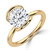 Round Diamond Tension Set Solitaire Engagement Ring in Yellow Gold (MVSLG1404-Y)