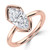 Marquise Diamond Tension Set Solitaire Engagement Ring in Rose Gold (MVSLG1398-R)