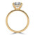 Radiant Diamond Hidden Halo Open Bridge Solitaire with Accents Engagement Ring in Yellow Gold (MVSLG1394-Y)