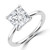 Princess Diamond Hidden Halo Solitaire with Accents Engagement Ring in White Gold (MVSLG1388-W) Princess Diamond Hidden Halo Solitaire with Accents Engagement Ring in White Gold (MVSLG1388-W)