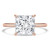 Princess Diamond Hidden Halo Solitaire with Accents Engagement Ring in Rose Gold (MVSLG1388-R) Princess Diamond Hidden Halo Solitaire with Accents Engagement Ring in Rose Gold (MVSLG1388-R)