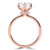 Pear Diamond Hidden Halo Solitaire with Accents Engagement Ring in Rose Gold (MVSLG1385-R)