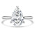 Pear Diamond Hidden Halo Solitaire with Accents Engagement Ring in White Gold (MVSLG1384-W) Pear Diamond Hidden Halo Solitaire with Accents Engagement Ring in White Gold (MVSLG1384-W)