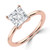 Princess Diamond Solitaire Engagement Ring in Rose Gold (MVSLG1377-R) Princess Diamond Solitaire Engagement Ring in Rose Gold (MVSLG1377-R)