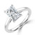 Radiant Diamond Cathedral Open Bridge Solitaire Engagement Ring in White Gold (MVSLG1376-W)