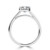 Radiant Diamond Cathedral Open Bridge Solitaire Engagement Ring in White Gold (MVSLG1376-W)