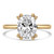 Cushion Diamond Double Prong Solitaire with Accents Engagement Ring in Yellow Gold (MVSLG1375-Y) Cushion Diamond Double Prong Solitaire with Accents Engagement Ring in Yellow Gold (MVSLG1375-Y)