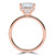 Princess Diamond Hidden Halo Open Bridge Solitaire with Accents Engagement Ring in Rose Gold (MVSLG1373-R) Princess Diamond Hidden Halo Open Bridge Solitaire with Accents Engagement Ring in Rose Gold (MVSLG1373-R)